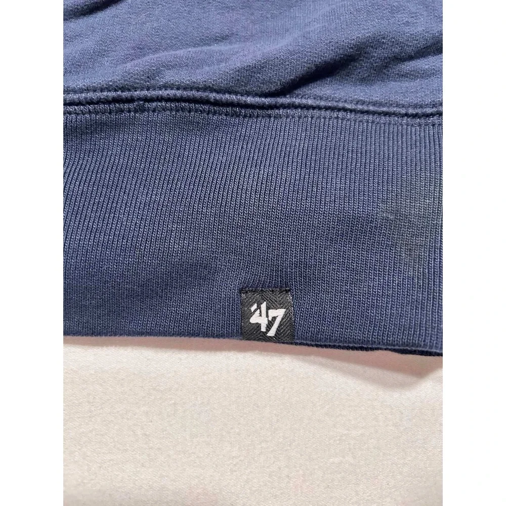 47 Brand Boston Red Sox Mens Small Navy Blue Quarter Zip Sweatshirt MLB Pullover